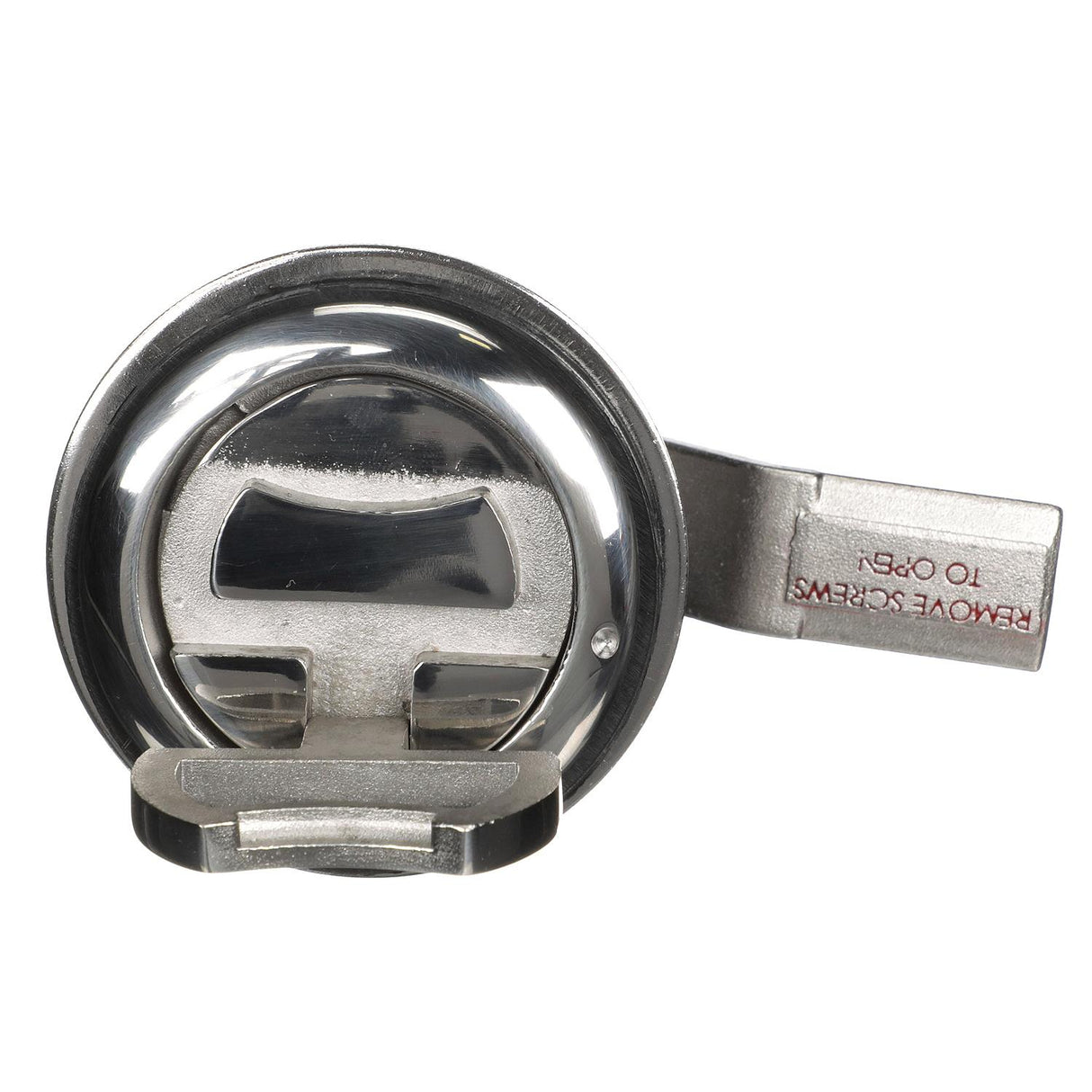 Seachoice Round Non-Locking Hatch Handle, 2-3/8 Diameter, Cast Stainless Steel, Requires 2 in. Cutout