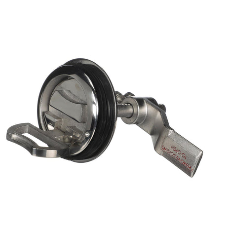 Seachoice Round Non-Locking Hatch Handle, 2-3/8 Diameter, Cast Stainless Steel, Requires 2 in. Cutout