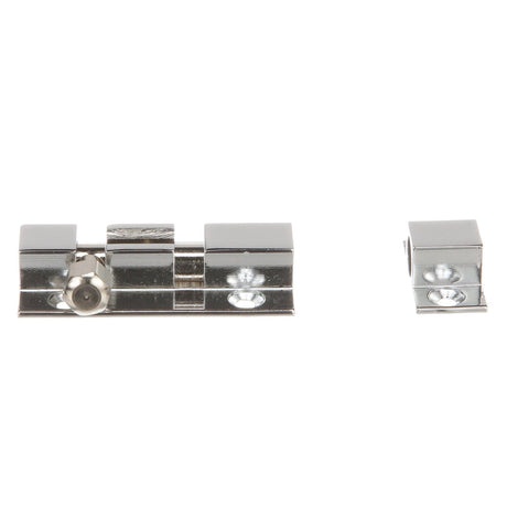 Seachoice Marine-Grade Barrel Bolt, Chrome-Plated Cast Brass, 2-1/2 In. X 1-1/16 In.