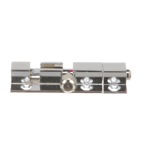 Seachoice Marine-Grade Barrel Bolt, Chrome-Plated Cast Brass, 2-1/2 In. X 1-1/16 In.