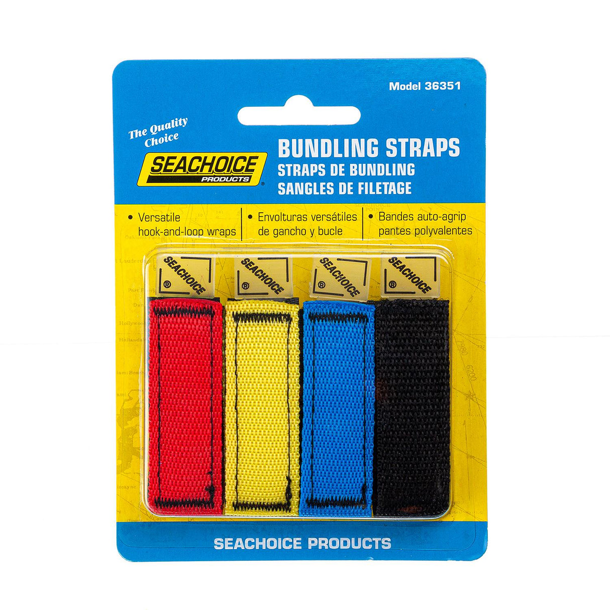 Seachoice Bundling Straps, Hook and Loop Closures, Pack of 4