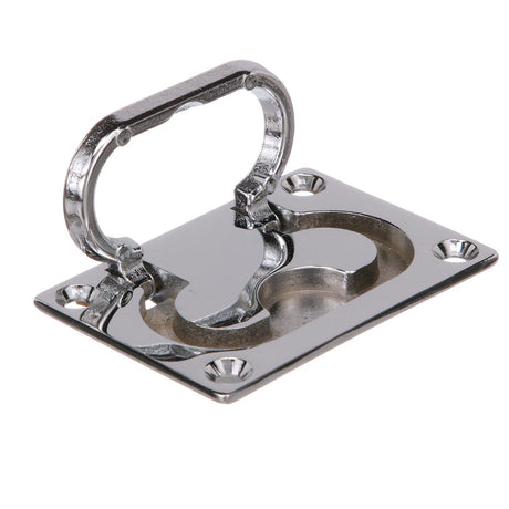 Seachoice Flush Mount Lifting Handle, Chrome-Plated Brass, 3 In. X 2-1/8 In.
