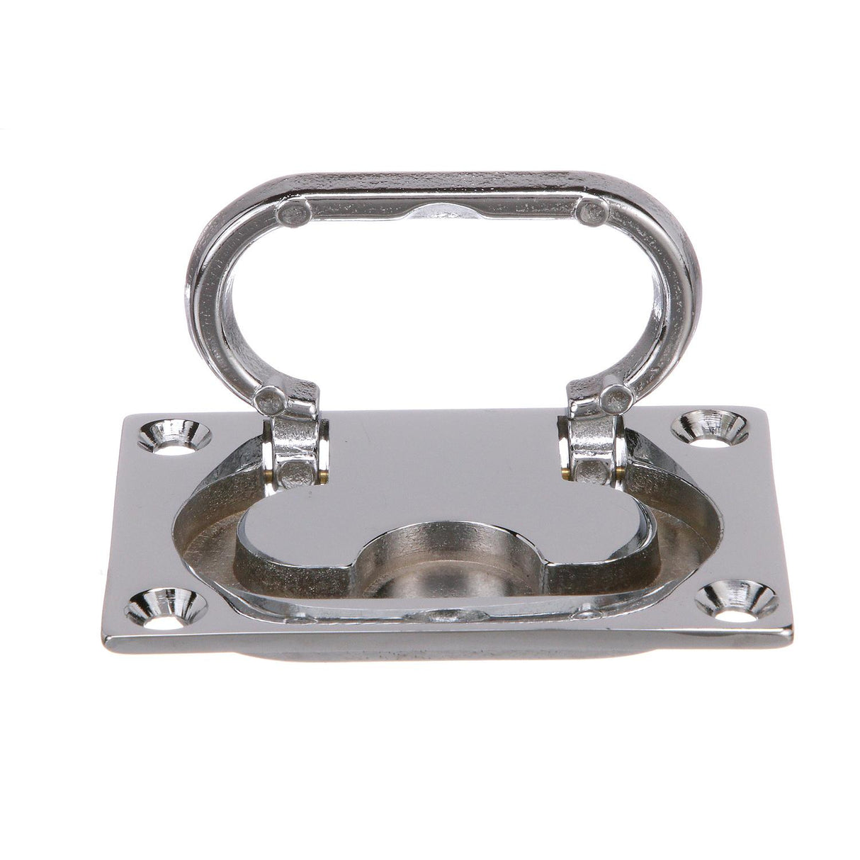 Seachoice Flush Mount Lifting Handle, Chrome-Plated Brass, 3 In. X 2-1/8 In.