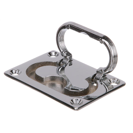 Seachoice Flush Mount Lifting Handle, Chrome-Plated Brass, 3 In. X 2-1/8 In.