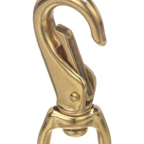 Seachoice Swivel Eye Snap, Cast Brass, Size #1, 3-1/4 In. Long, 5/8 In. ID Eye