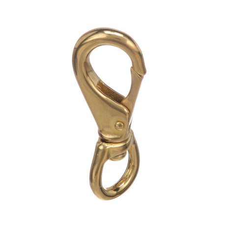 Seachoice Swivel Eye Snap, Cast Brass, Size #1, 3-1/4 In. Long, 5/8 In. ID Eye