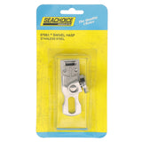 Seachoice Marine-Grade Safety Hasp w/ Swivel Eye, Polished 316 Stainless Steel, 3 In. X 1-1/4 In.