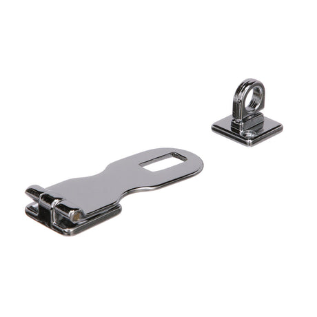 Seachoice Marine-Grade Safety Hasp w/ Swivel Eye, Triple Chrome-Plated Cast Brass, 3 In. X 1 In.