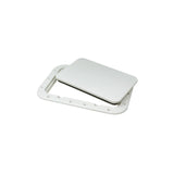 Seachoice White Pry-Out Hatch, 7 In. X 11 In. Inner Dimensions, Acetone Proof Polypropylene