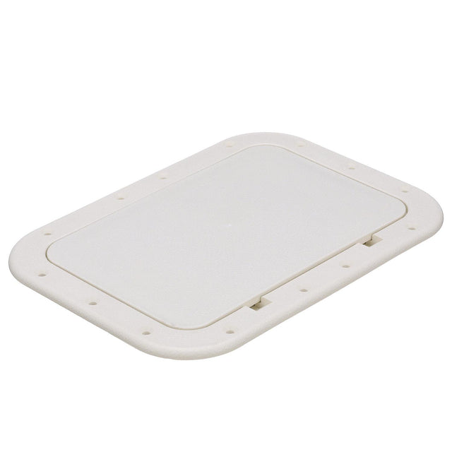 Seachoice White Pry-Out Hatch, 7 In. X 11 In. Inner Dimensions, Acetone Proof Polypropylene