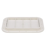 Seachoice White Pry-Out Hatch, 7 In. X 11 In. Inner Dimensions, Acetone Proof Polypropylene