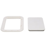 Seachoice White Pry-Out Hatch, 7 In. X 11 In. Inner Dimensions, Acetone Proof Polypropylene
