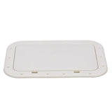 Seachoice White Pry-Out Hatch, 7 In. X 11 In. Inner Dimensions, Acetone Proof Polypropylene