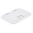 Seachoice Hinged Hatch, Arctic White, 7 in. X 11 in. Inner Dimensions, Acetone Proof Polypropylene