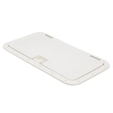 Seachoice White Handle Hatch, 10 in. X 20 in., Stainless Steel Hinge