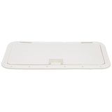 Seachoice White Handle Hatch, 10 in. X 20 in., Stainless Steel Hinge