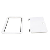 Seachoice Handle Hatch, Arctic White, 10 in. X 20 in., Stainless Steel Hinge