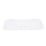 Seachoice Handle Hatch, Arctic White, 10 in. X 20 in., Stainless Steel Hinge