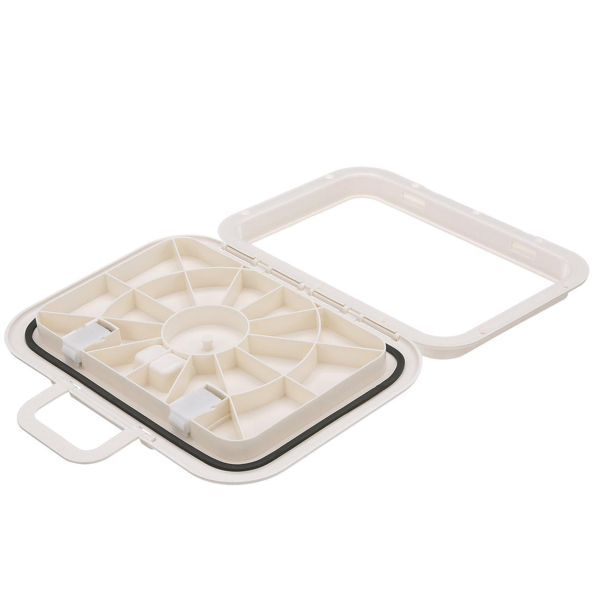 Seachoice Offshore Hinged Low-Profile Hatch, White, 7 In. X 11 In.