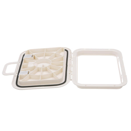 Seachoice White Offshore Hinged Low-Profile Hatch, 10 In. X 20 In.