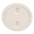 Seachoice Twist 'N' Lock Marine Boat Deck Plate, White Finish, Up to 6-1/2 In.
