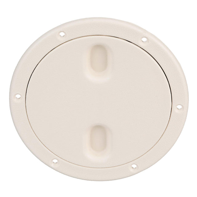 Seachoice Twist 'N' Lock Marine Boat Deck Plate, White Finish, Up to 6-1/2 In.