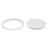 Seachoice 39421 Twist 'N' Lock Deck Plate, White Base and Lid, Up to 8-1/2 in. Diameter