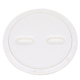 Seachoice 39421 Twist 'N' Lock Deck Plate, White Base and Lid, Up to 8-1/2 in. Diameter
