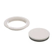 Seachoice White Pry-Up Deck Plate, Watertight, Up to 6-1/2 in. Diameter Hole