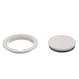 Seachoice White Pry-Up Deck Plate, Watertight, Up to 8-1/2 in. Diameter Hole