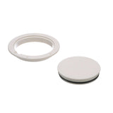 Seachoice White Pry-Up Deck Plate, Watertight, Up to 8-1/2 in. Diameter Hole