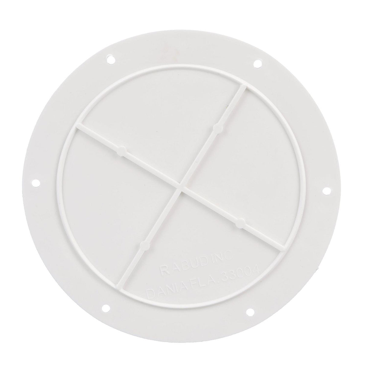 Seachoice 39591 Mounted Boat Plate Cover, Arctic White Finish, Up to 6 in.