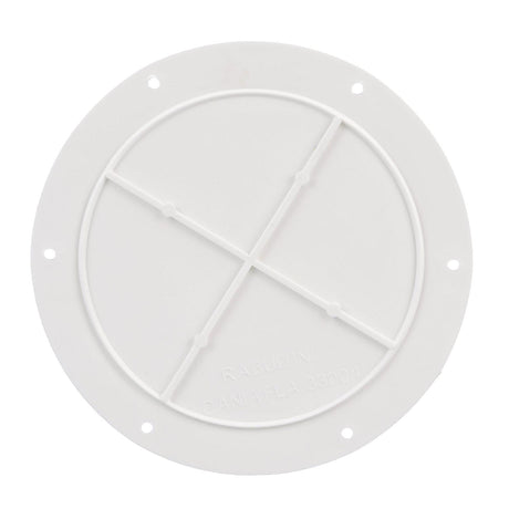 Seachoice 39591 Mounted Boat Plate Cover, Arctic White Finish, Up to 6 in.