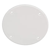 Seachoice 39601 Mounted Boat Plate Cover, Arctic White Finish, Up to 4 in.