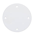 Seachoice 39621 Marine Boat Cover Plate, Arctic White, 4-1/8 in. Outer Diameter