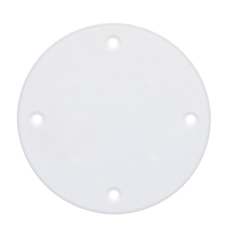 Seachoice 39621 Marine Boat Cover Plate, Arctic White, 4-1/8 in. Outer Diameter