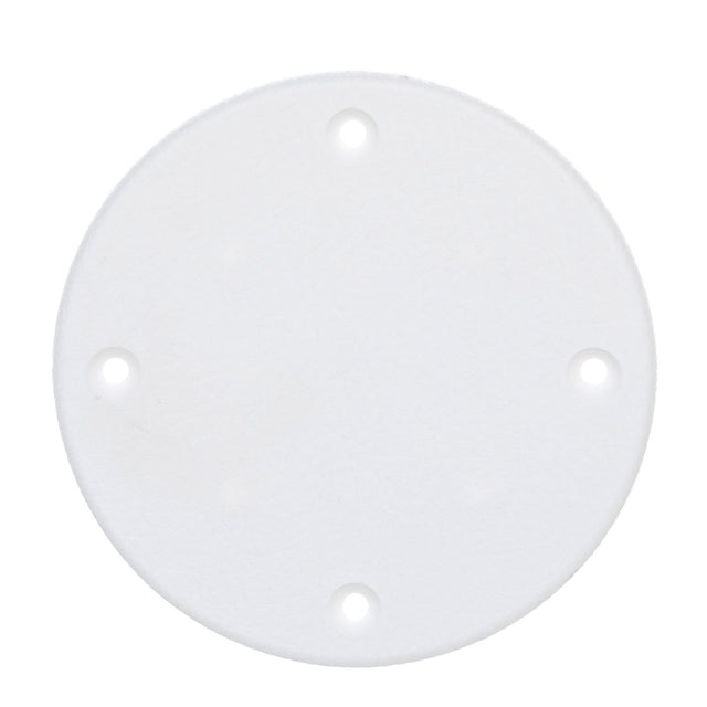 Seachoice 39621 Marine Boat Cover Plate, Arctic White, 4-1/8 in. Outer Diameter