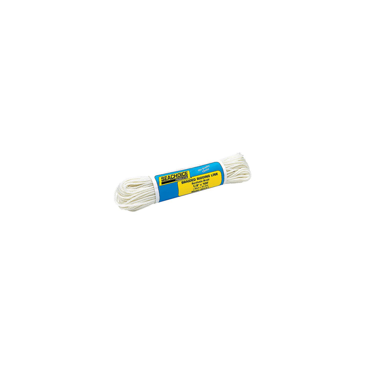 Seachoice Braided Utility Line Boat Rope, 1/8 In. X 100 Ft., White
