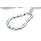 Seachoice Anchor Line Rope, Hollow Braid, Polypropylene, White, Spring Hook, 1/4 In. X 50 Ft.