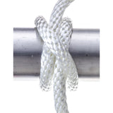Seachoice Anchor Line Rope, Braided Nylon, White, Spring Hook, 3/16 In. X 100 Ft.
