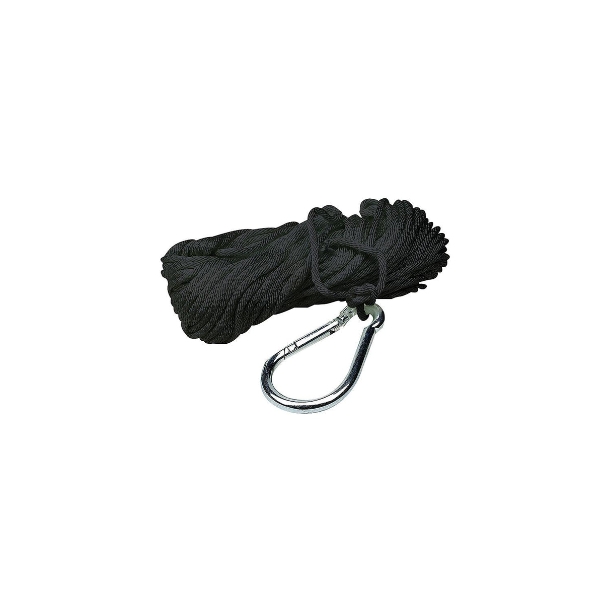 Seachoice 3/8 In. X 50 Ft. Solid Braid Nylon Anchor Line, Black