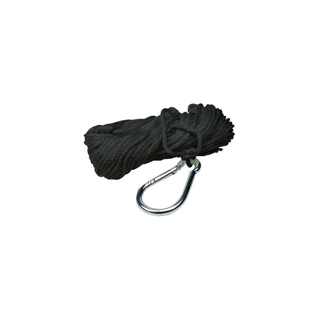 Seachoice 3/8 In. X 50 Ft. Solid Braid Nylon Anchor Line, Black