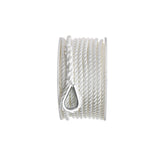 Seachoice Anchor Line Rope, 3-Strand Twisted, White, Nylon, 3/8 In. X 100 Ft.