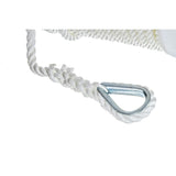 Seachoice Anchor Line Rope, 3-Strand Twisted, White, Nylon, 3/8 In. X 150 Ft.