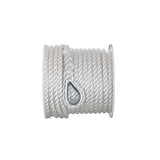 Seachoice Anchor Line Rope, 3-Strand Twisted, White, Nylon, 1/2 in. X 100 Ft.