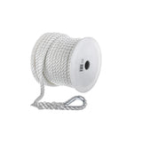 Seachoice Anchor Line Rope, 3-Strand Twisted, White, Nylon, 1/2 in. X 100 Ft.