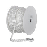 Seachoice Anchor Line Rope, 3-Strand Twisted, White, Nylon, 1/2 in. X 150 Ft.
