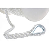 Seachoice Anchor Line Rope, 3-Strand Twisted, White, Nylon, 1/2 In. X 200 In.