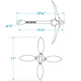 Seachoice Folding Grapnel Boat Anchor, 3.5 Lbs.
