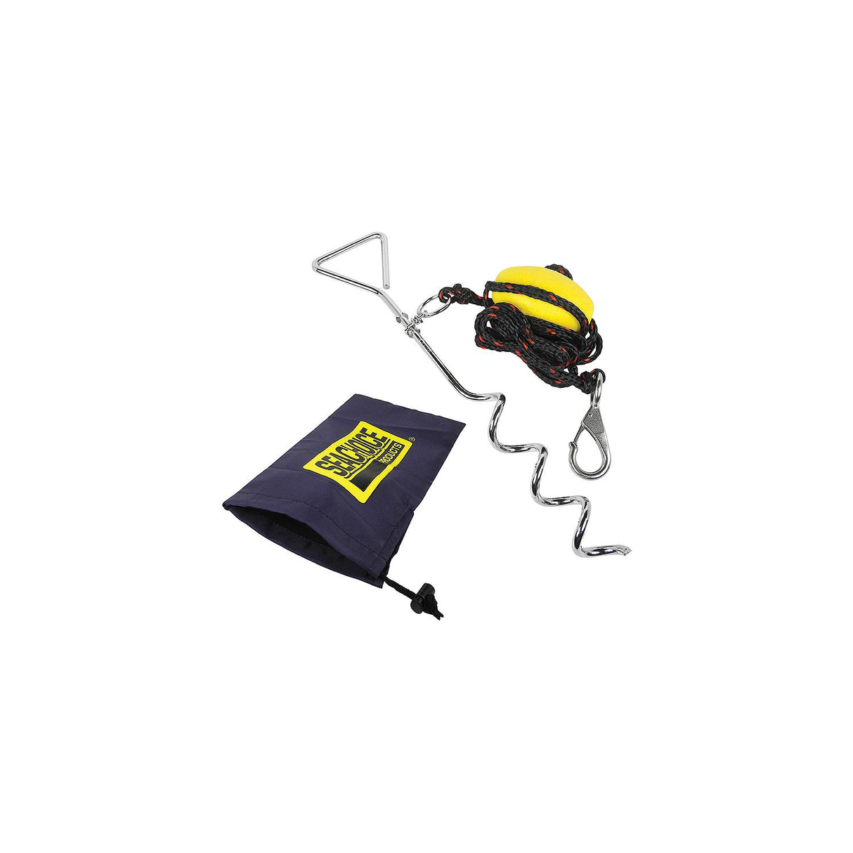 Seachoice PWC Screw Anchor System, 10 Ft. Anchor Line, Float, Clip & Storage Bag